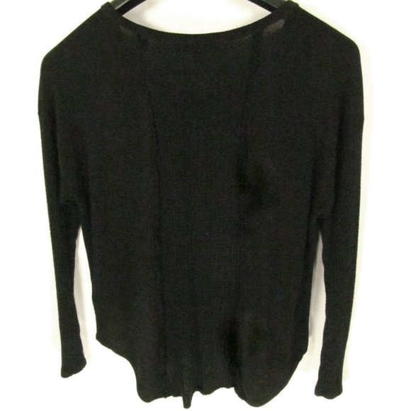 Almost Famous Shirt Top Size XL Black Long Sleeves - Picture 3 of 3